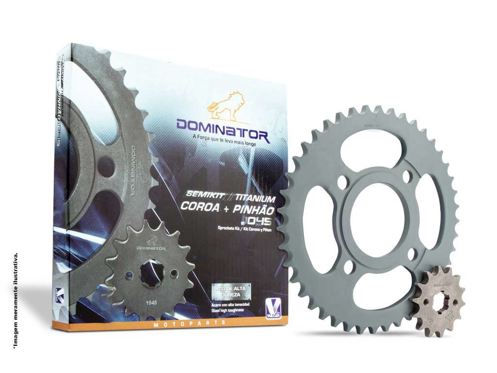 Semi kit trans. p/ moto yamaha ybr 125 00/02 (43t+14t)